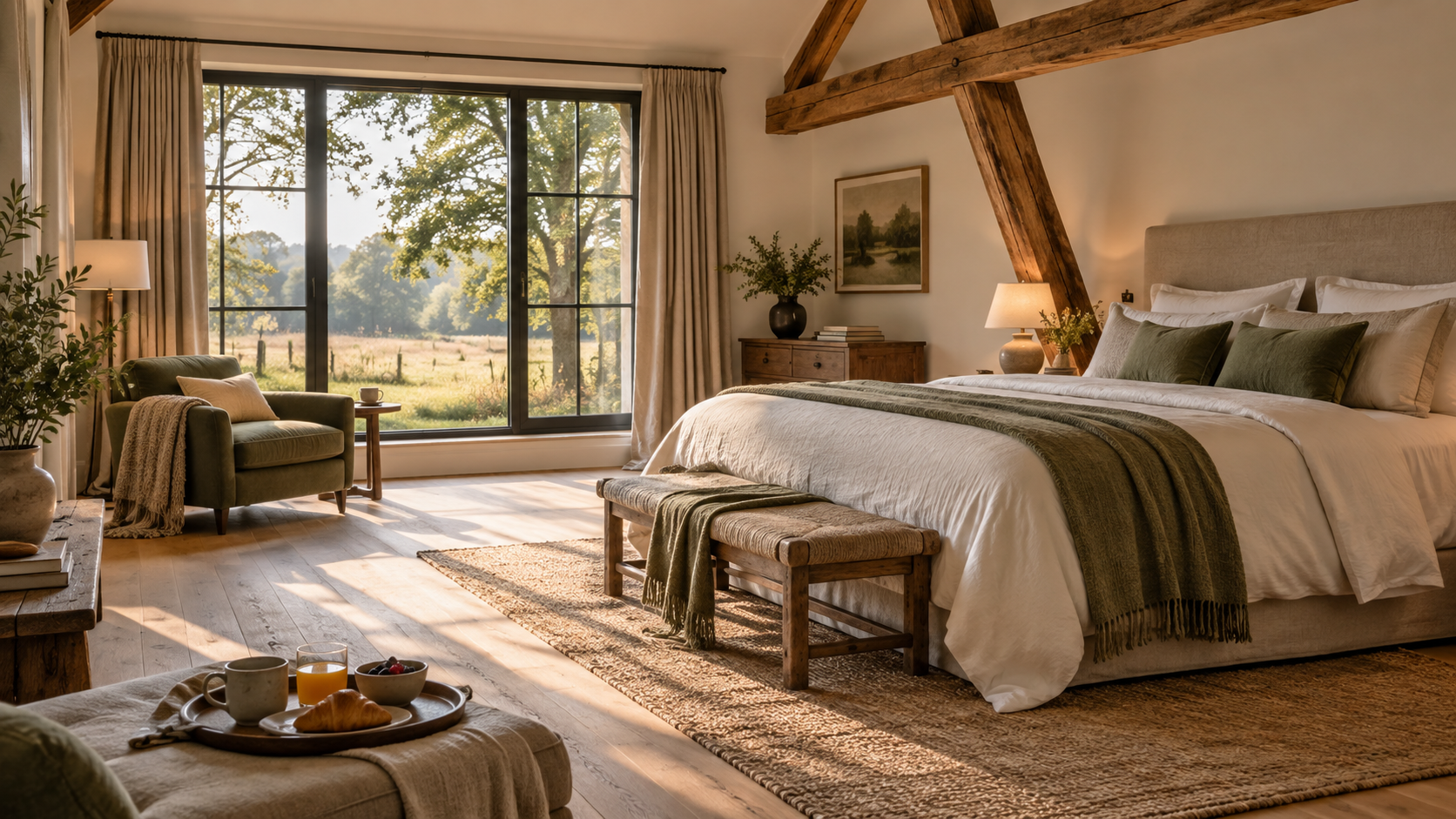Sfeerimpressie landelijke B&B-kamer