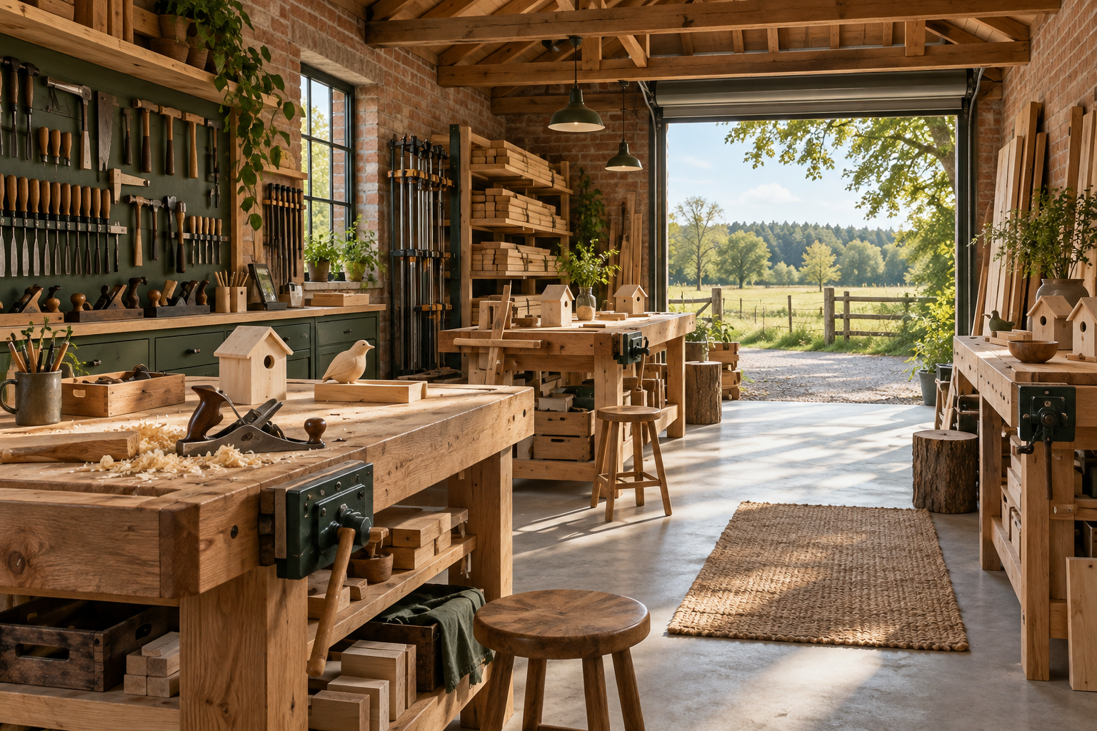 Sfeerimpressie schrijnwerkerij